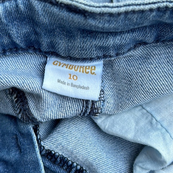 Gymboree size 10 Bermuda denim jean shorts medium wash 9” inseam - Picture 8 of 8